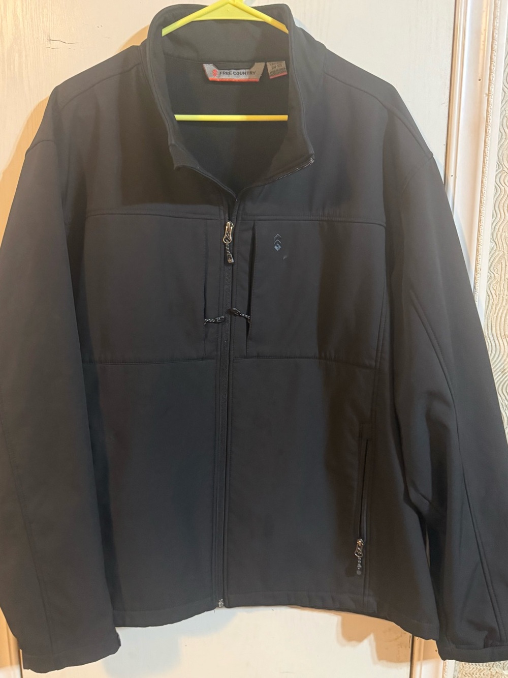 Free Country Black Men’s Windbreaker Jacket - Full Zip